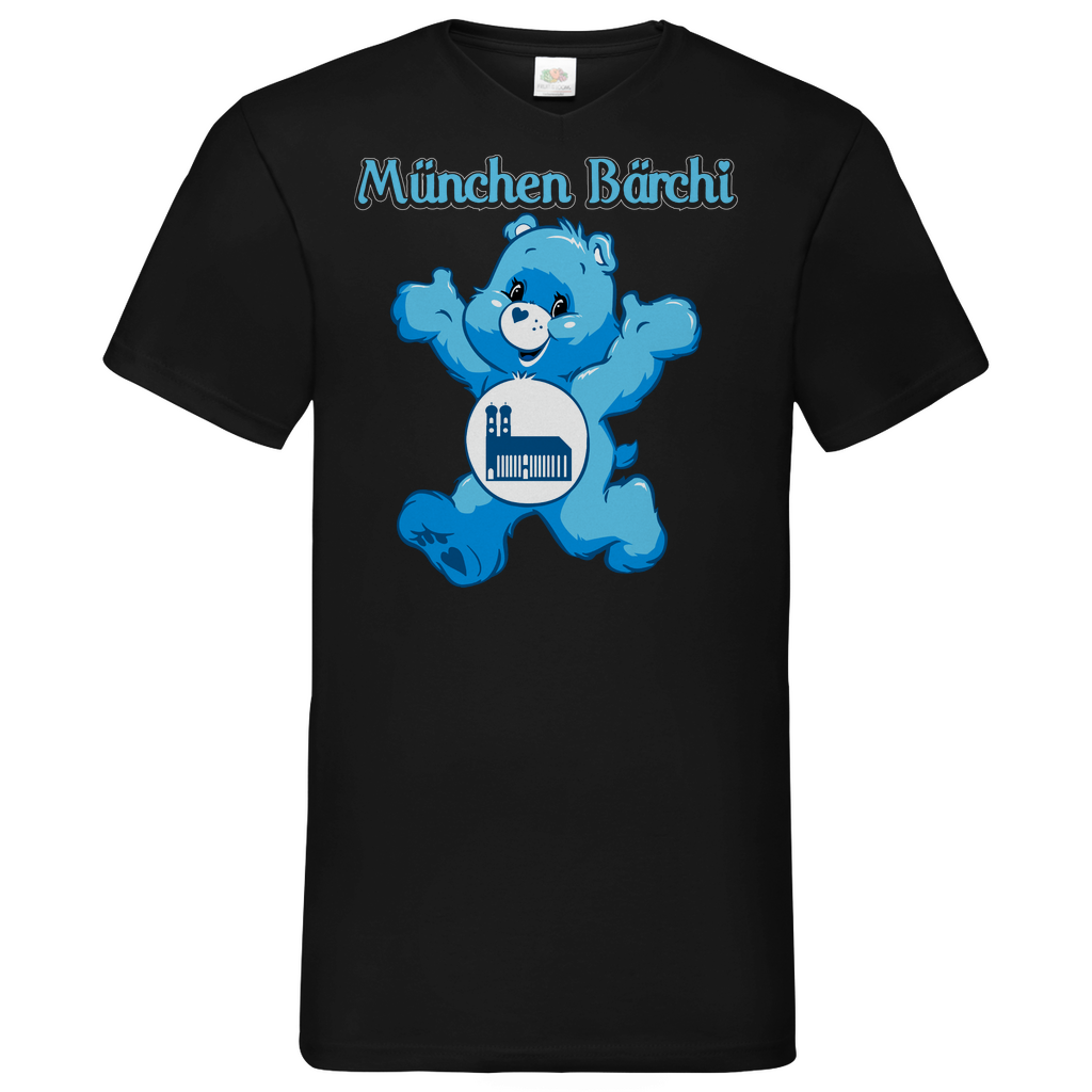 München Bärchi - Glücksbärchi - Herren V-Neck Shirt