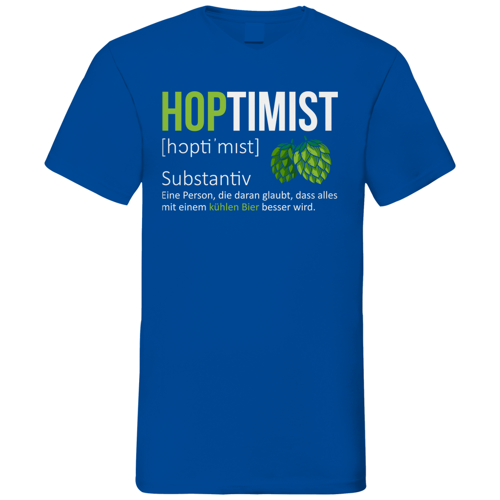 Hoptimist - Herren V-Neck Shirt