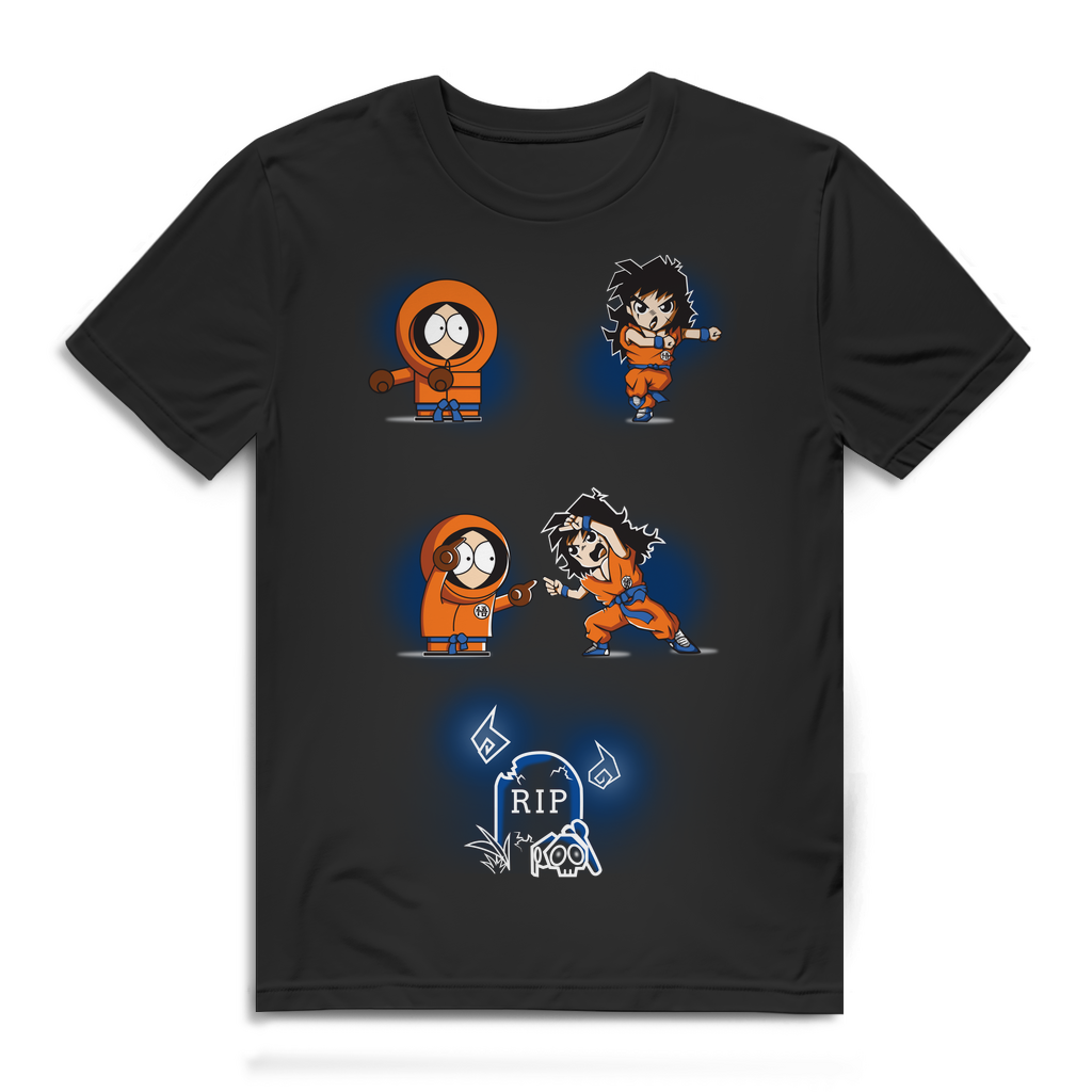 Dragon Ball Parodie Shirt Männer – Kenny Fusion Totengag Anime South Park Black