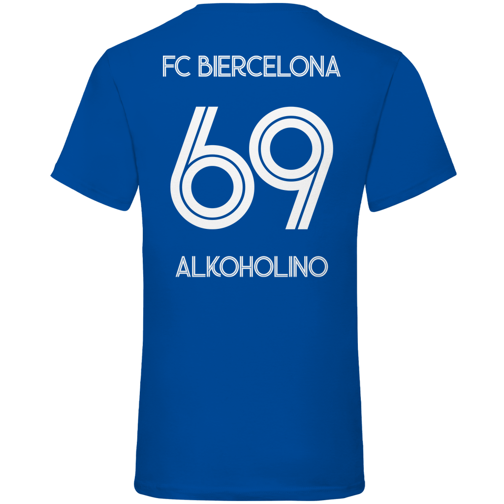 FC Biercelona Alkoholino 69 Fußball - Herren V-Neck Shirt
