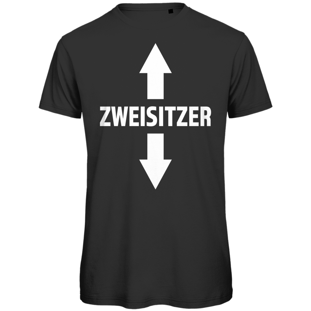 Zweisitzer - Herren Premium Bio T-Shirt Black
