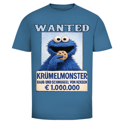 Wanted Krümelmonster Raub und Schmuggel von Keksen - Herren T-Shirt
