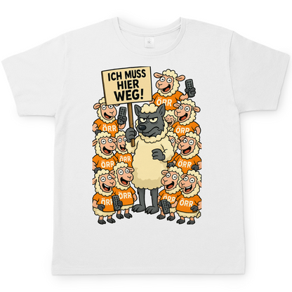 Wolf unter Schlafschafen ich muss hier weg - Herren T-Shirt