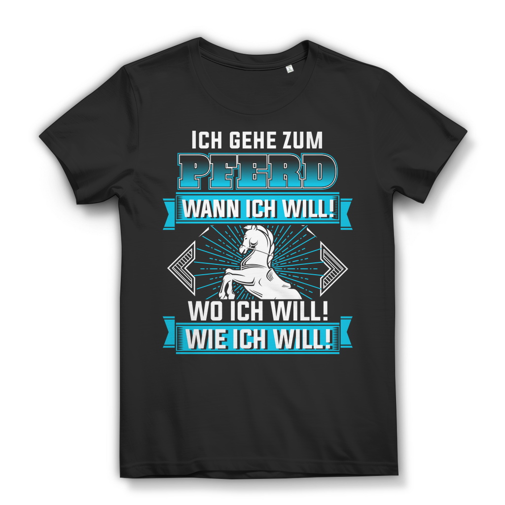 Reiterin Spruchshirt Damen – Pferde T-Shirt für Stall und Pferdeliebhaberinnen Black