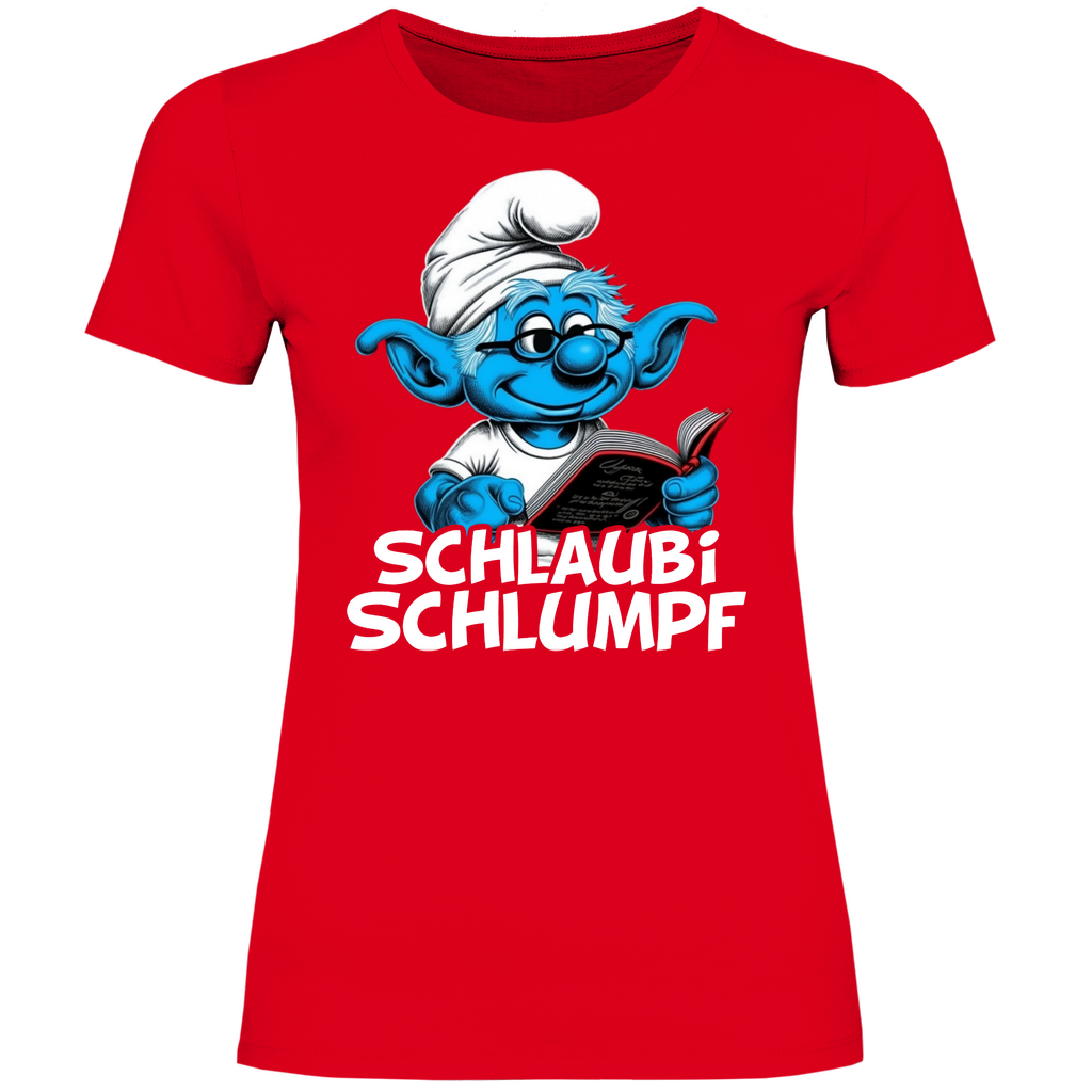 Schlaubi Schlumpf Grafik - Damenshirt