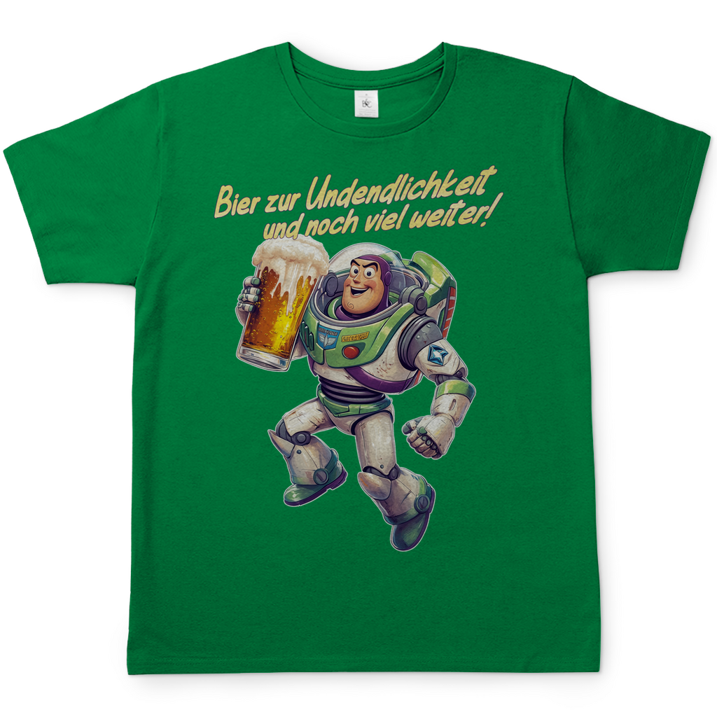 Bier zur Unendlichkeit und noch viel weiter - Buzz Lightyear Toy Story - Herren Shirt Kelly Green
