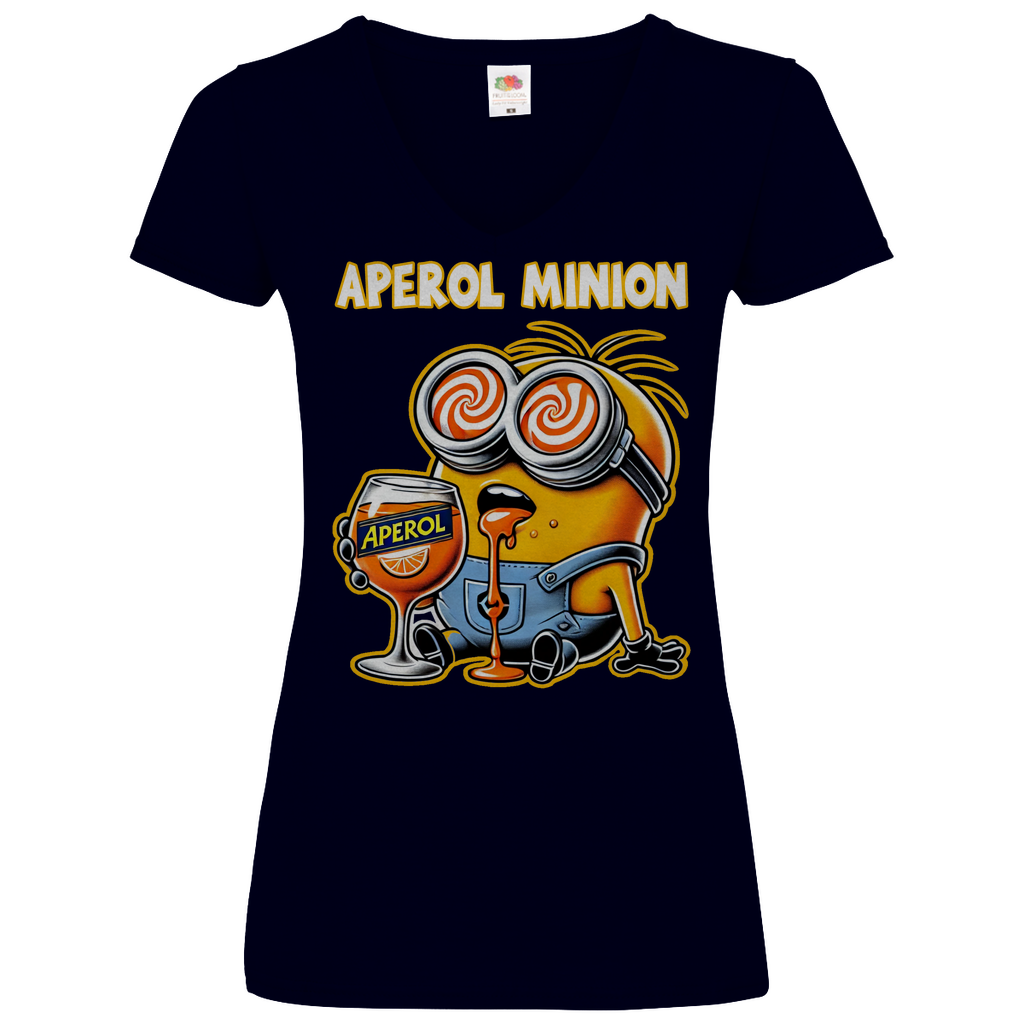 Aperol Minion - V-Neck Damenshirt