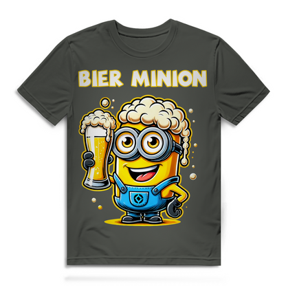 Lustiges Bier Minion Herren Bio T-Shirt – Perfekt für Bierliebhaber