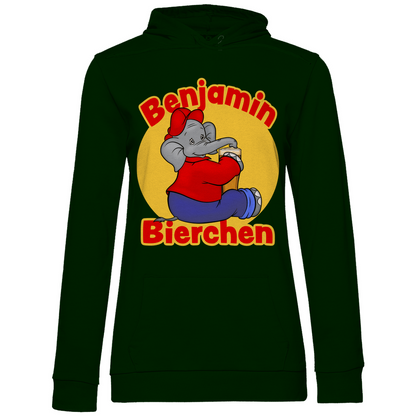 Benjamin Blümchen Bierchen - Damen Hoodie Forest Green