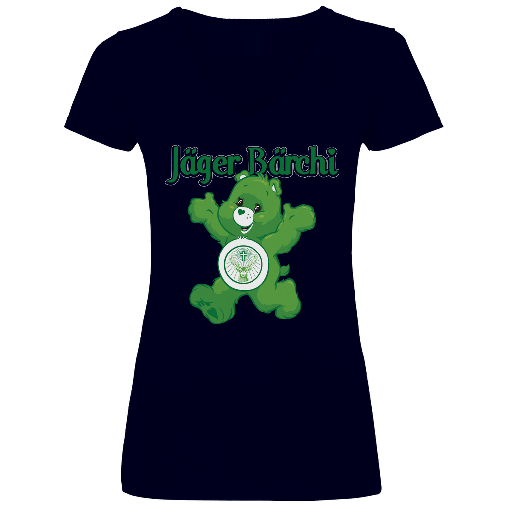 Jäger Bärchi - Glücksbärchi - V-Neck Damenshirt