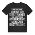 Männer T-Shirt Bier trinken Spruch lustig akzeptieren Menschen Idioten Statement Black