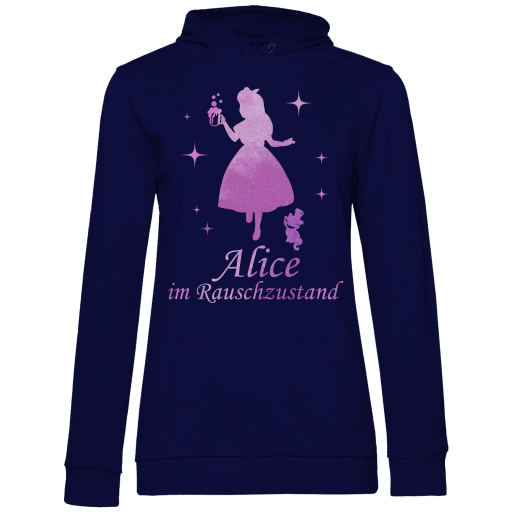 Alice im Rauschzustand - Prinzessin Aquarell - Damen Hoodie Navy Blue