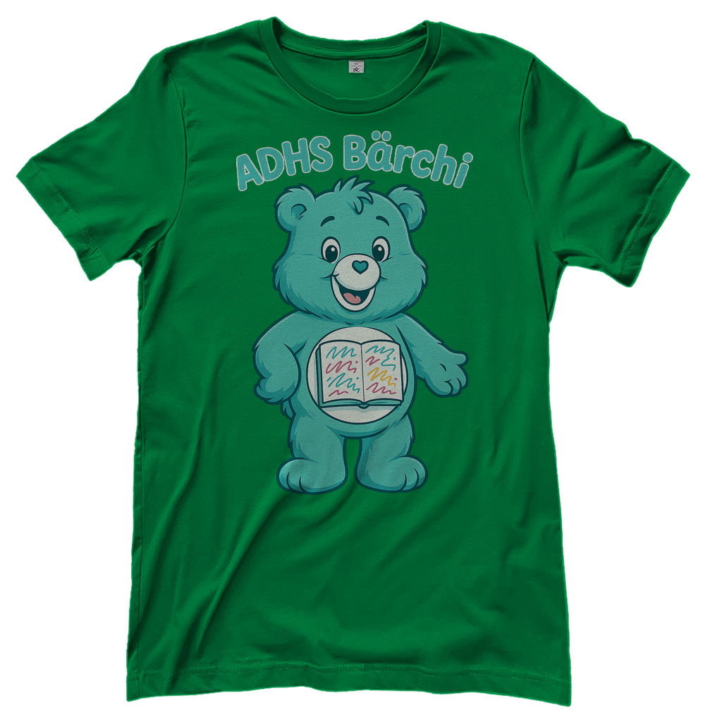 ADHS Bärchi - Glücksbärchi - Damen T-Shirt Kelly Green