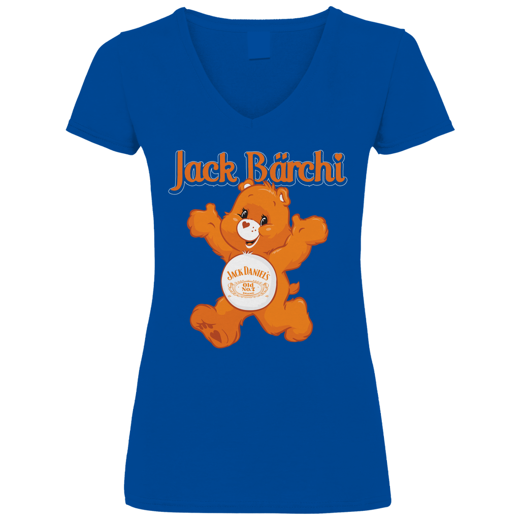 Jack Bärchi - Glücksbärchi - V-Neck Damenshirt