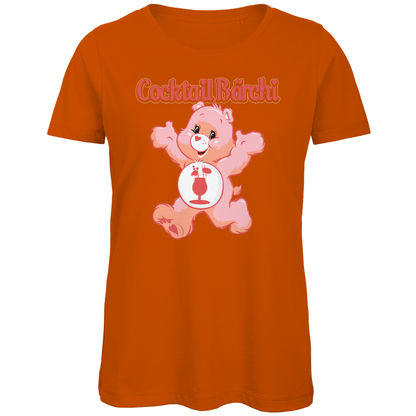 Cocktail Bärchi - Glücksbärchi - Damen Premium Bio T-Shirt Urban Orange