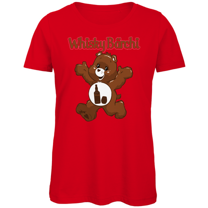 Whisky Bärchi - Glücksbärchi - Damen Premium Bio T-Shirt Red