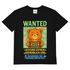 Herren V-Neck T-Shirt Wanted Glücksbärchi Wolkenland Extrem Gefährlich Süß Black