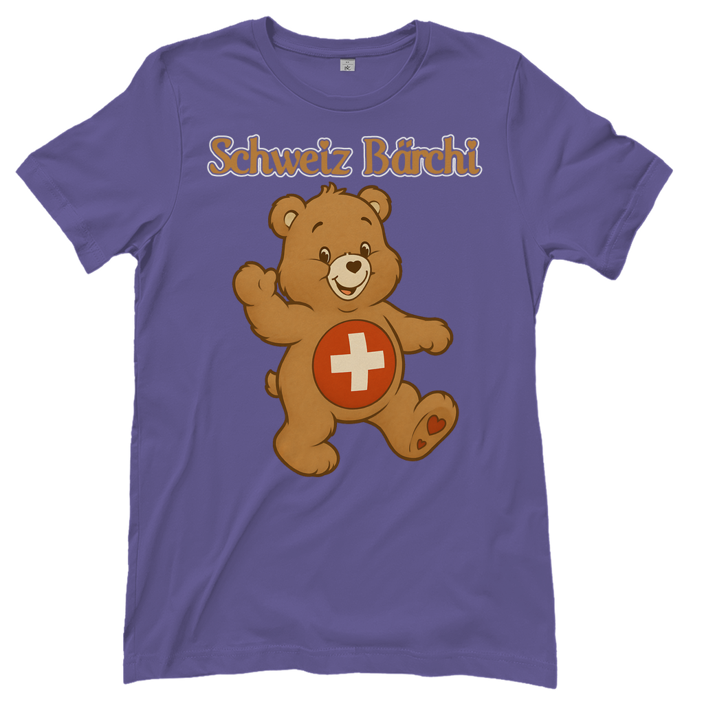 Schweiz Bärchi - Glücksbärchi - Damen T-Shirt Millennial Lilac