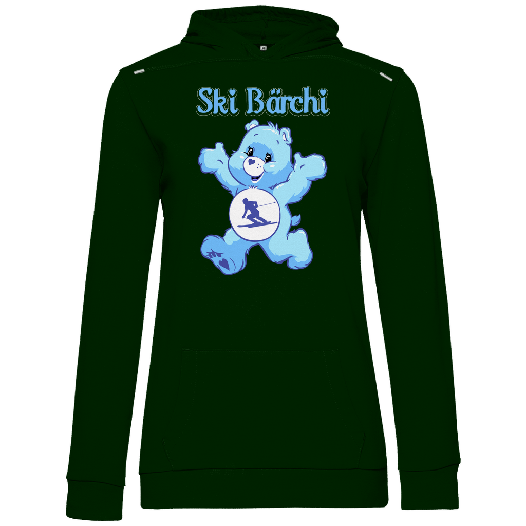 Ski Bärchi - Glücksbärchi - Damen Hoodie Forest Green