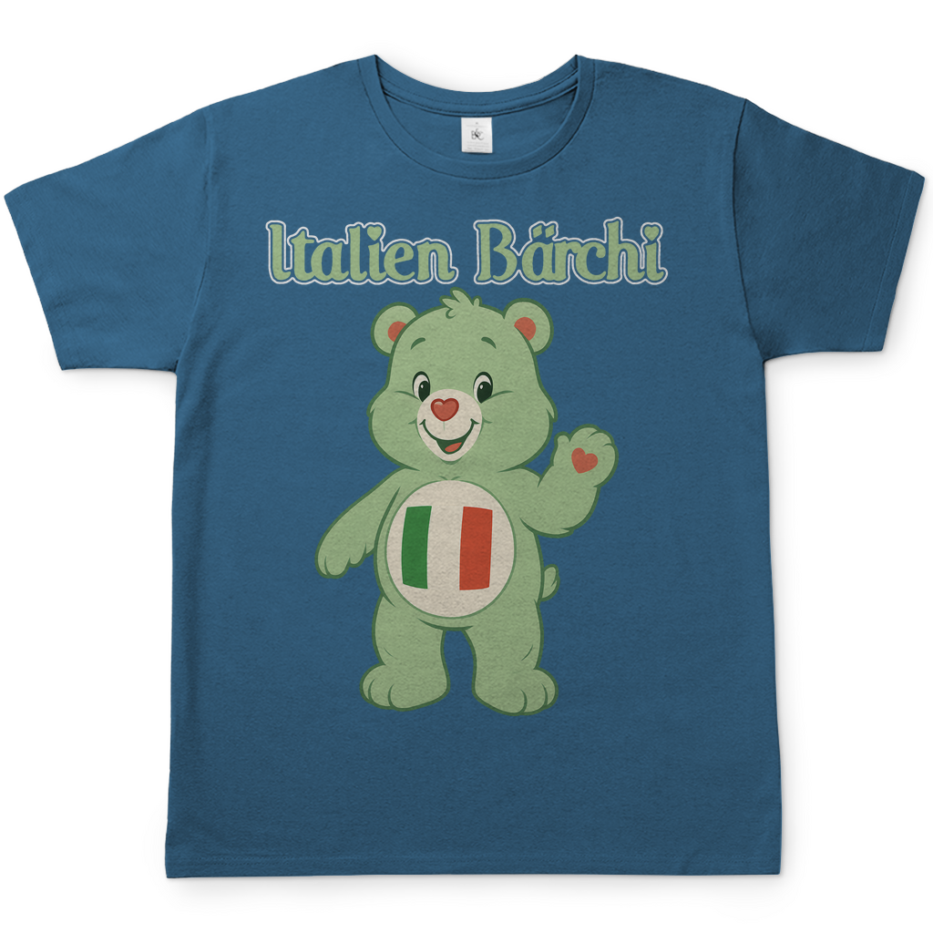 Italien Bärchi - Glücksbärchi - Herren T-Shirt Stone Blue