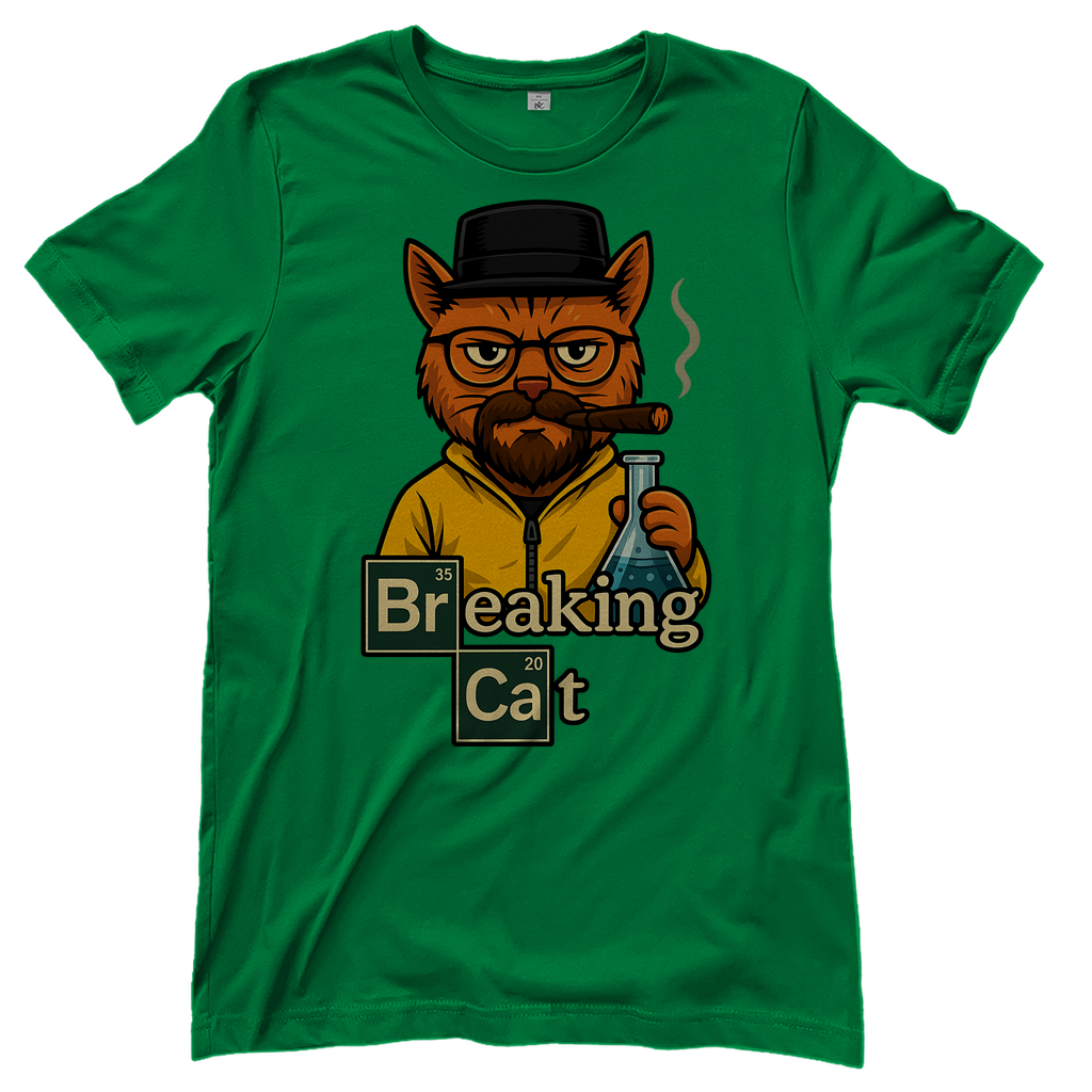 Breaking Bad Breaking Cat Katze - Damen T-Shirt Kelly Green