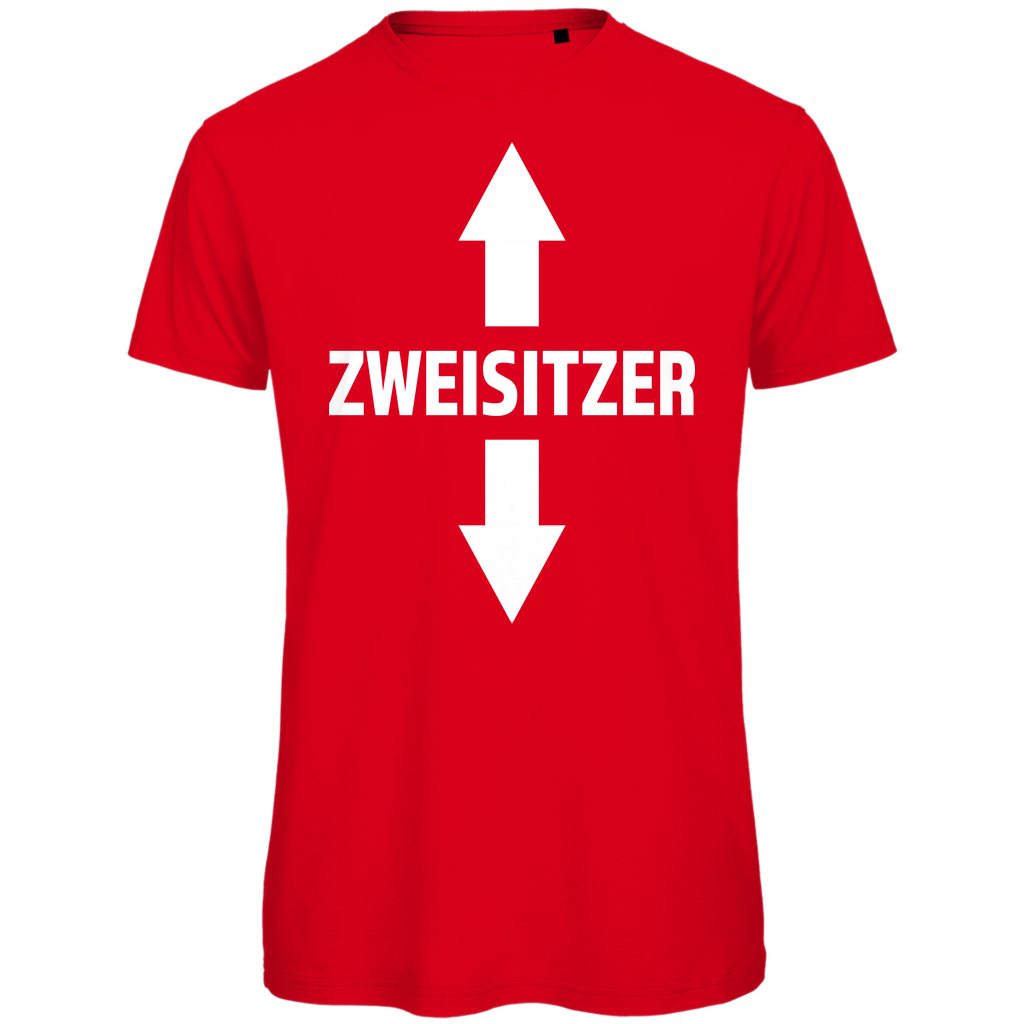 Zweisitzer - Herren Premium Bio T-Shirt Red