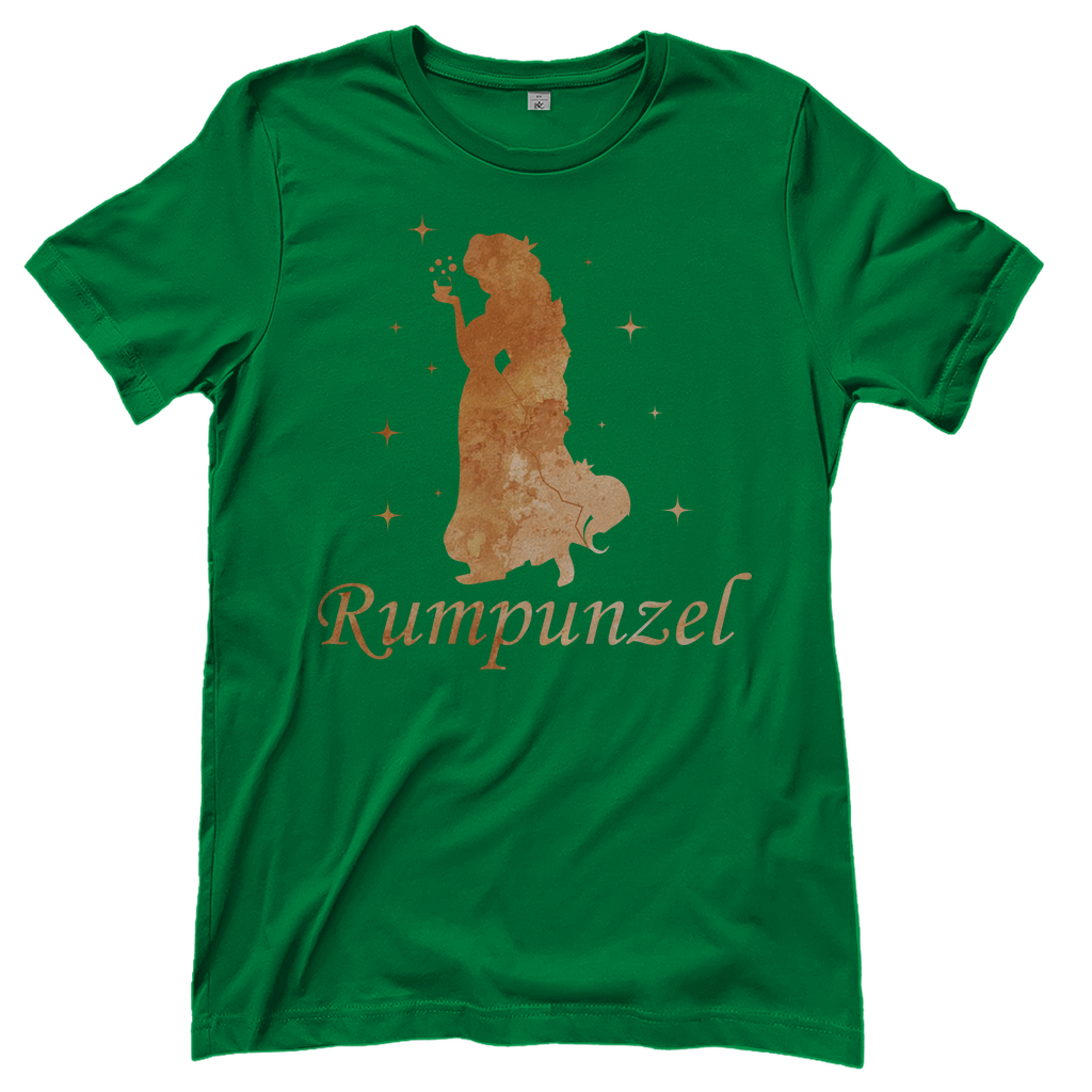 Rumpunzel - Prinzessin Aquarell - Damenshirt Kelly Green