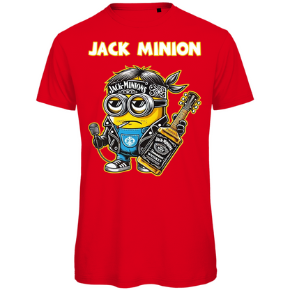 Jack Minion Herren T-Shirt - Bio Baumwolle, Lustiges Design, Jack Daniels Stil, Premium Qualität