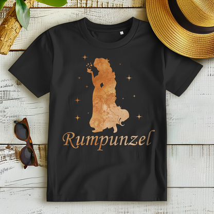Alkohol Shirt Frauen – Rumpunzel Motiv mit Prinzessin und Cocktail Glas