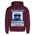 Wanted Krümelmonster Raub und Schmuggel von Keksen - Herren Premium Bio Hoodie Burgundy