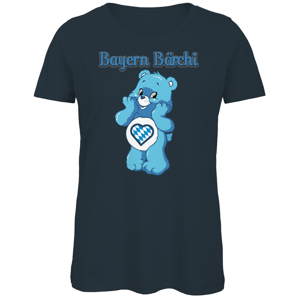 Bayern Bärchi - Glücksbärchi - Damen Premium Bio T-Shirt Dark Grey