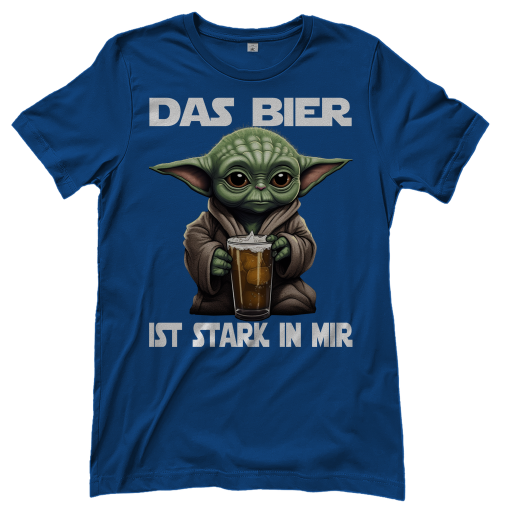 Das Bier ist stark in mir - Baby Yoda Grogu - Damenshirt Royal Blue