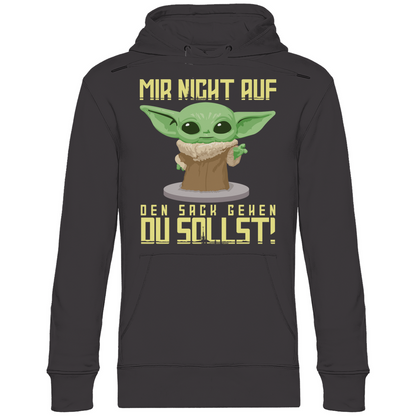 Mir nicht auf den Sack gehen du sollst Baby Yoda Grogu - Unisex Hoodie Asphalt