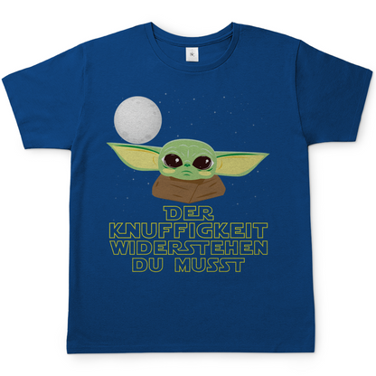 Der Knuffigkeit widerstehen du musst - Baby Yoda Grogu - Herren Shirt Royal Blue