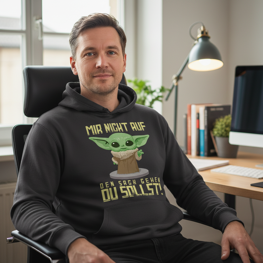 Mir nicht auf den Sack gehen du sollst Baby Yoda Grogu - Unisex Hoodie