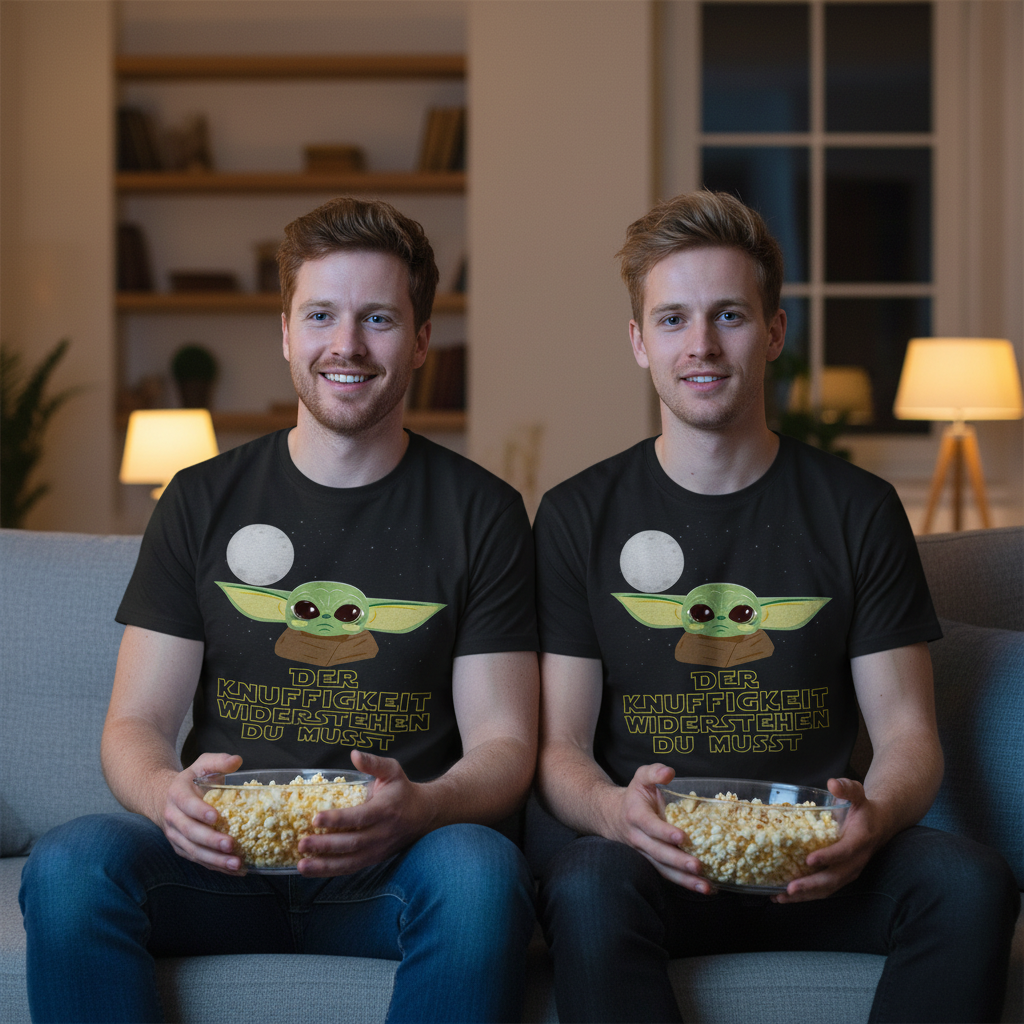 Der Knuffigkeit widerstehen du musst - Baby Yoda Grogu - Herren Shirt