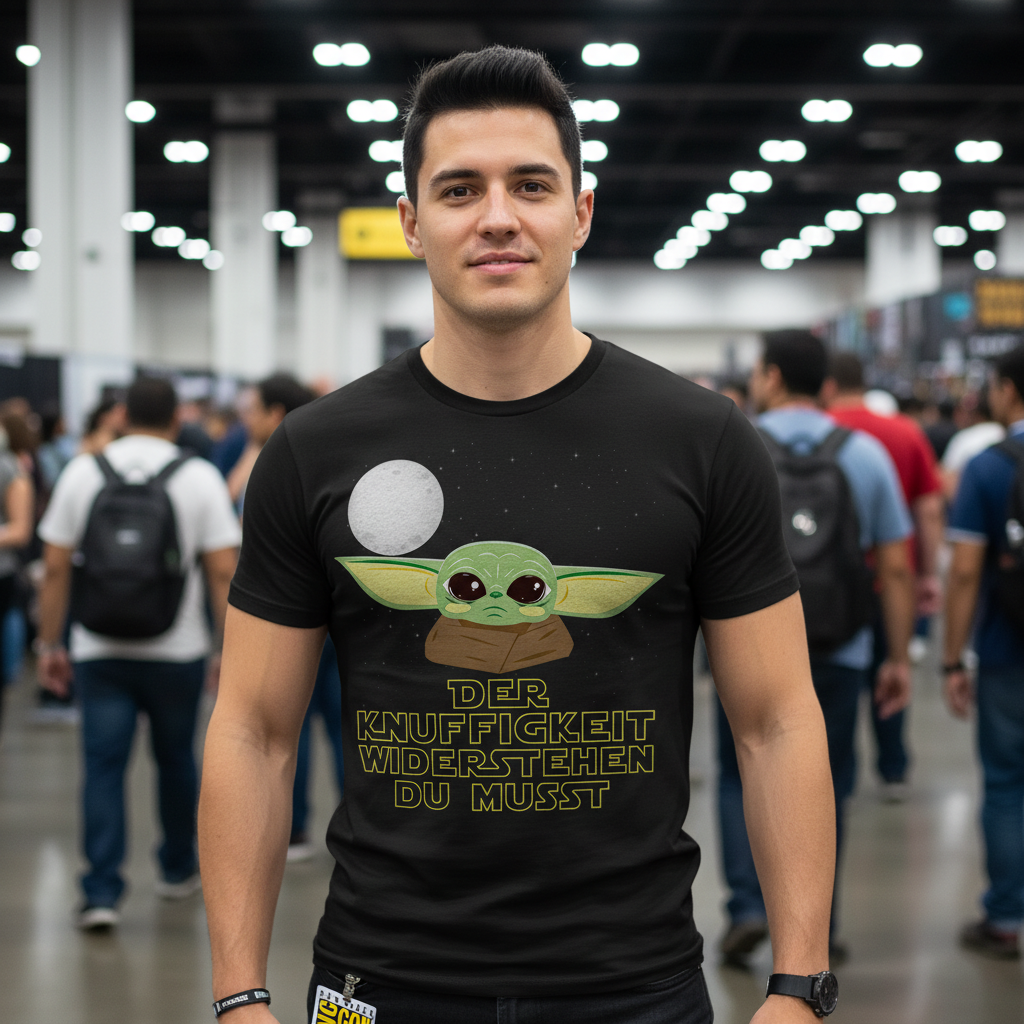 Der Knuffigkeit widerstehen du musst - Baby Yoda Grogu - Herren Shirt