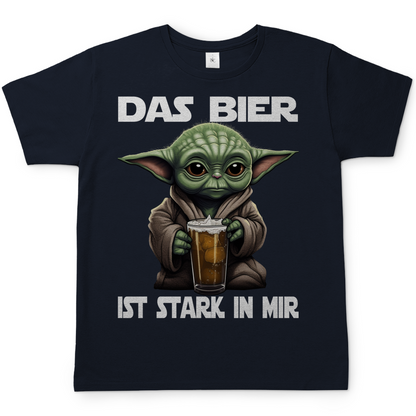 Das Bier ist stark in mir - Baby Yoda Grogu - Herren Shirt Navy