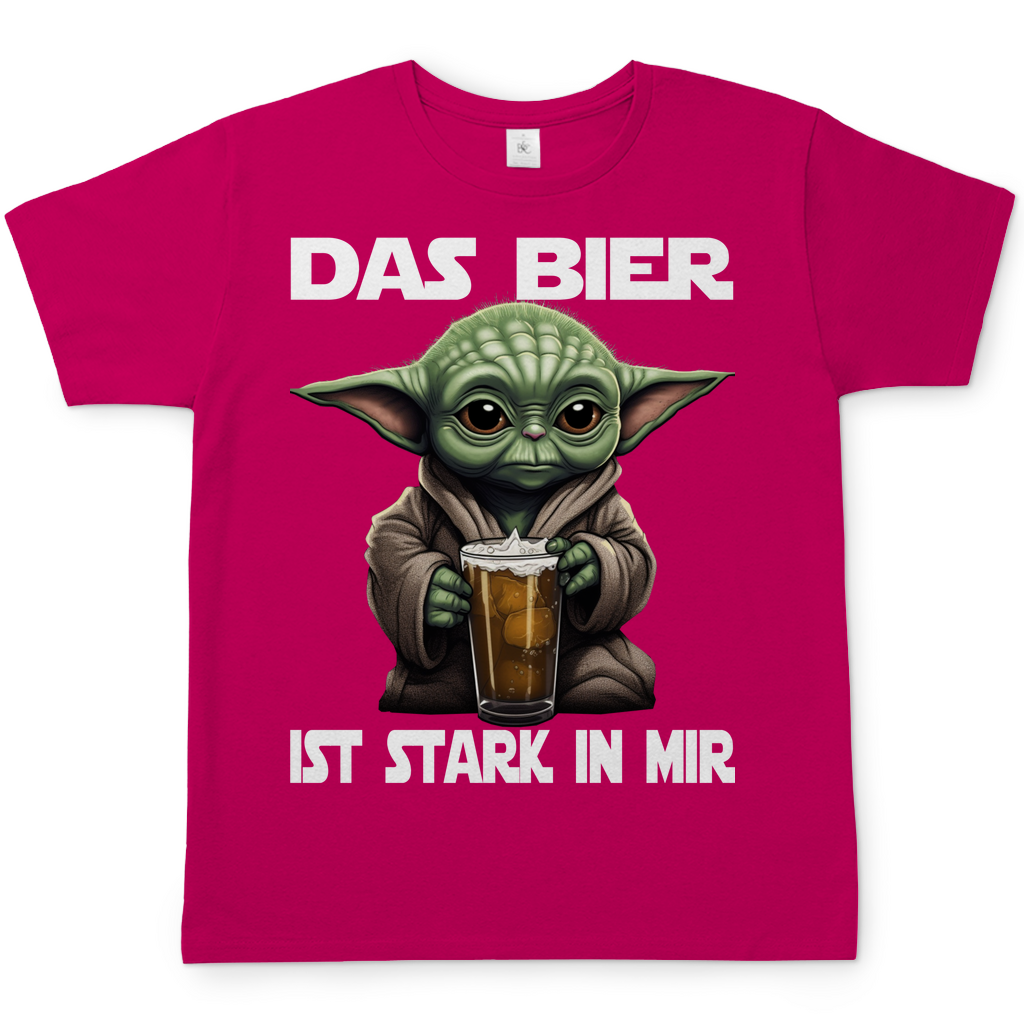 Das Bier ist stark in mir - Baby Yoda Grogu - Herren Shirt Sorbet