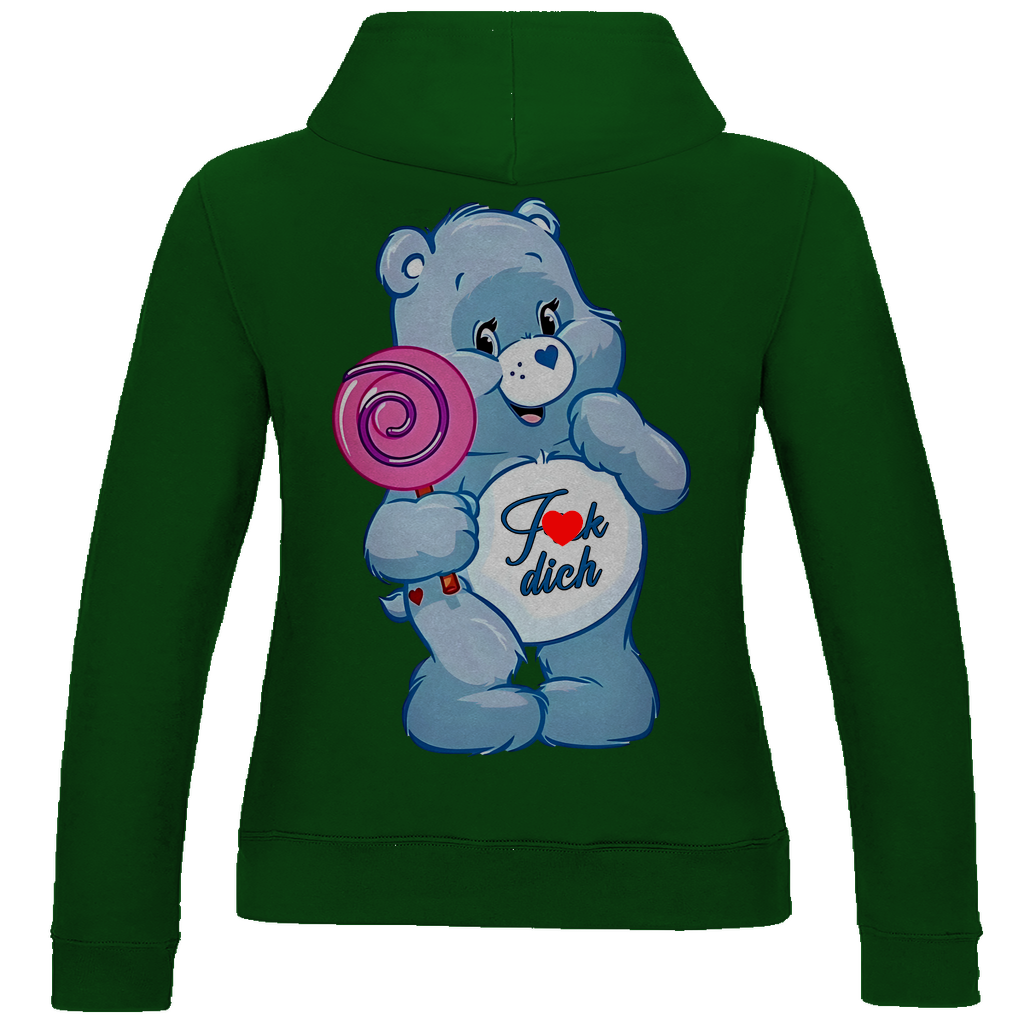 Fick dich Bärchi - Glücksbärchi - Damen Hoodie Bottle Green