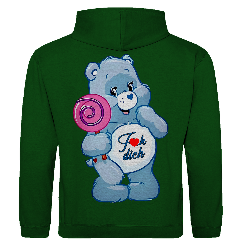 Fick dich Bärchi - Glücksbärchi - Herren Hoodie Bottle Green