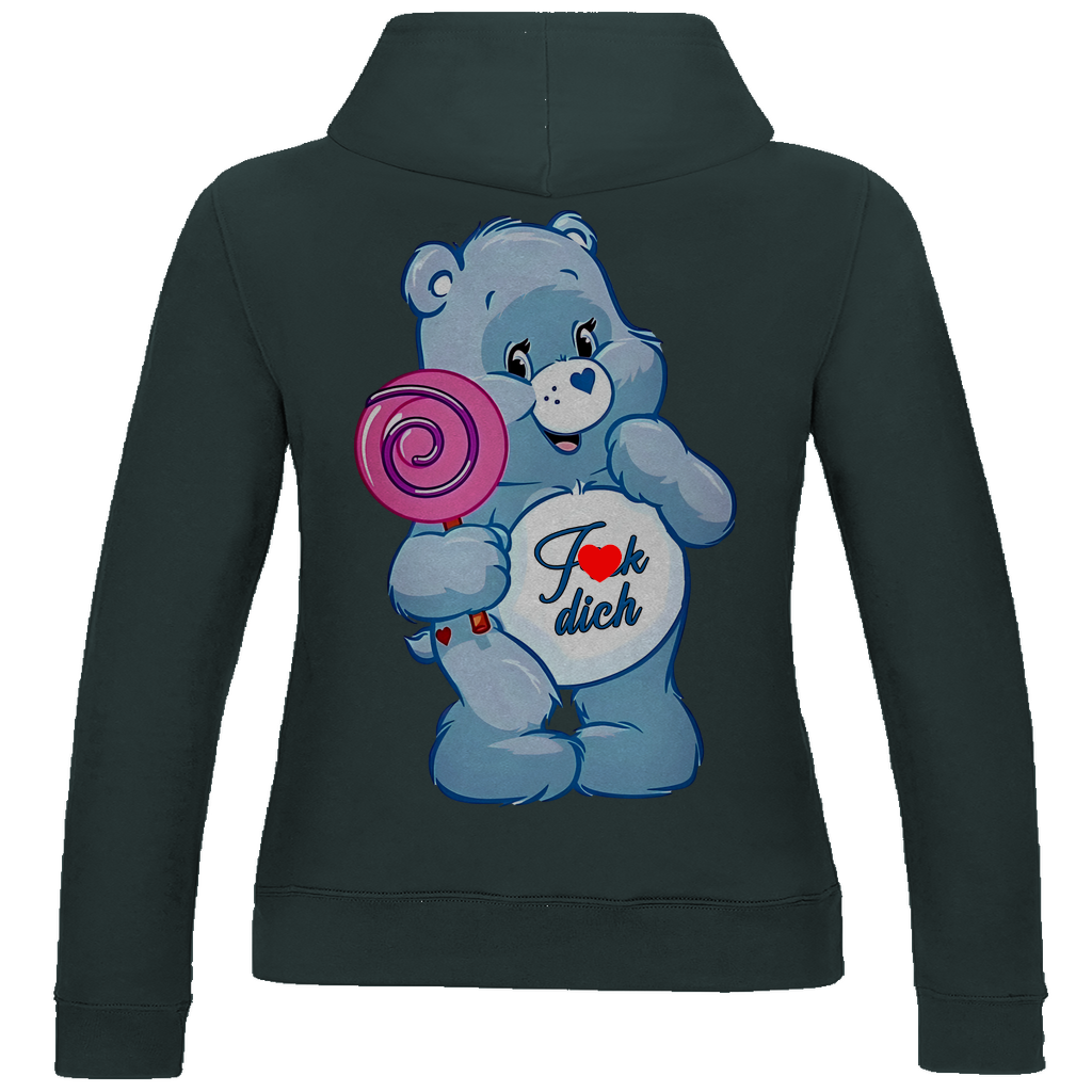 Fick dich Bärchi - Glücksbärchi - Damen Hoodie Charcoal (Heather)