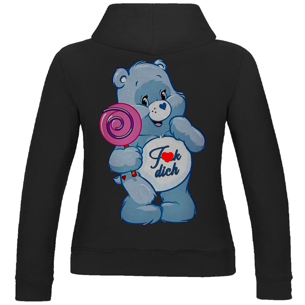 Fick dich Bärchi - Glücksbärchi - Damen Hoodie Jet Black