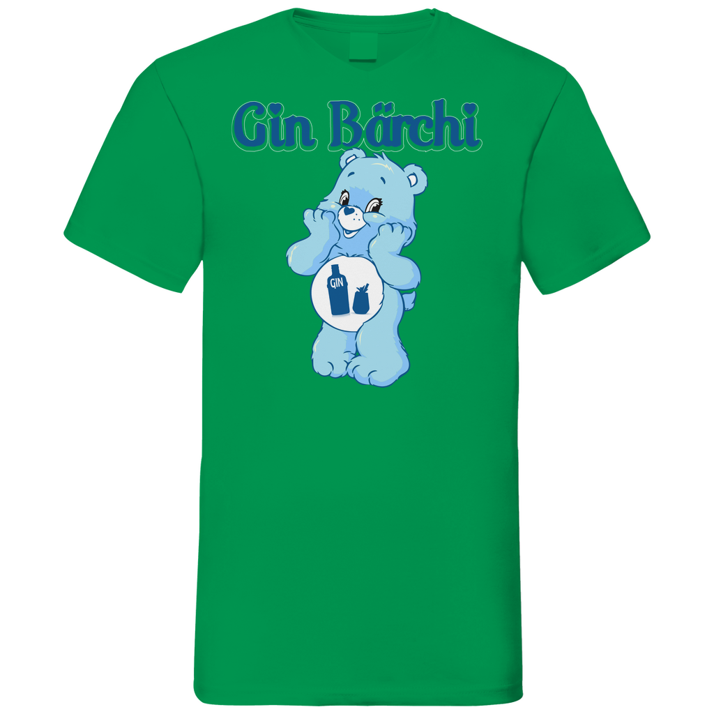 Gin Bärchi - Glücksbärchi - Herren V-Neck Shirt