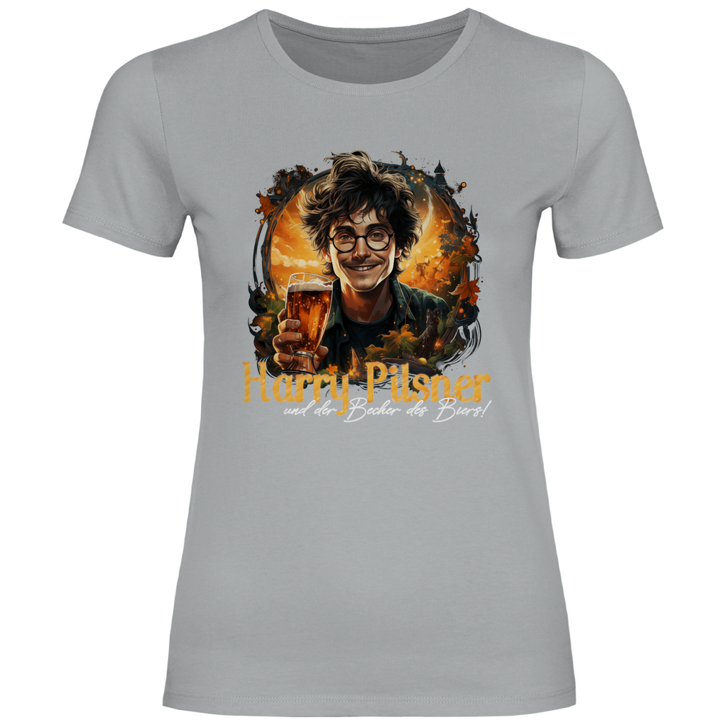 Harry Pilsner und der Becher des Biers - Damenshirt