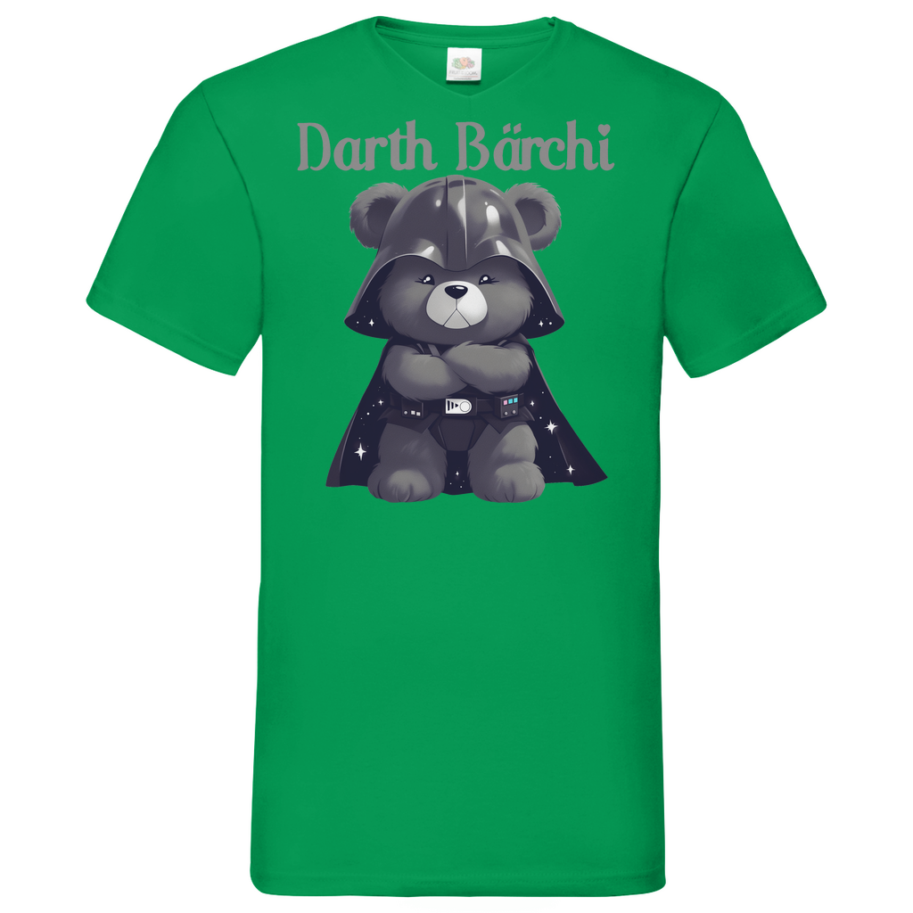 Darth Bärchi - Glücksbärchi - Herren V-Neck Shirt Kelly Green