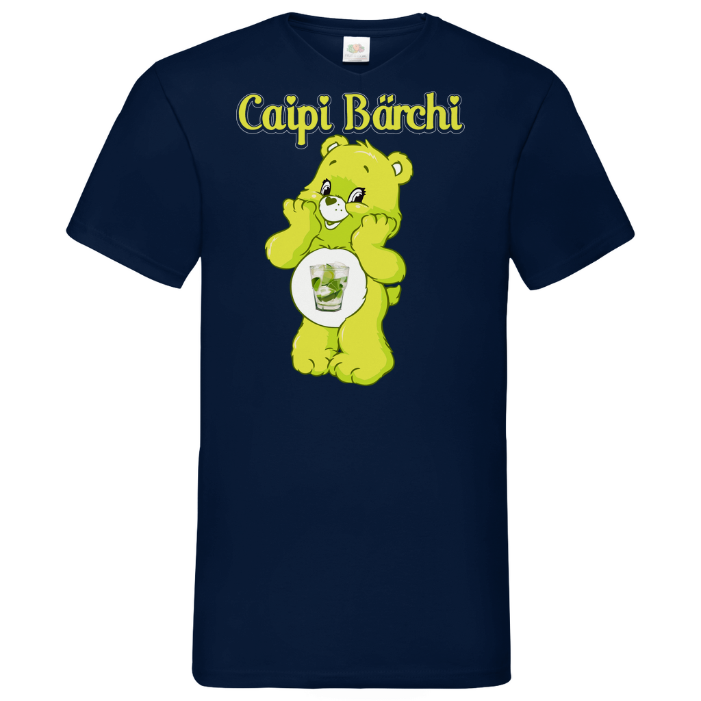 Caipi Bärchi - Glücksbärchi - Herren V-Neck Shirt Navy