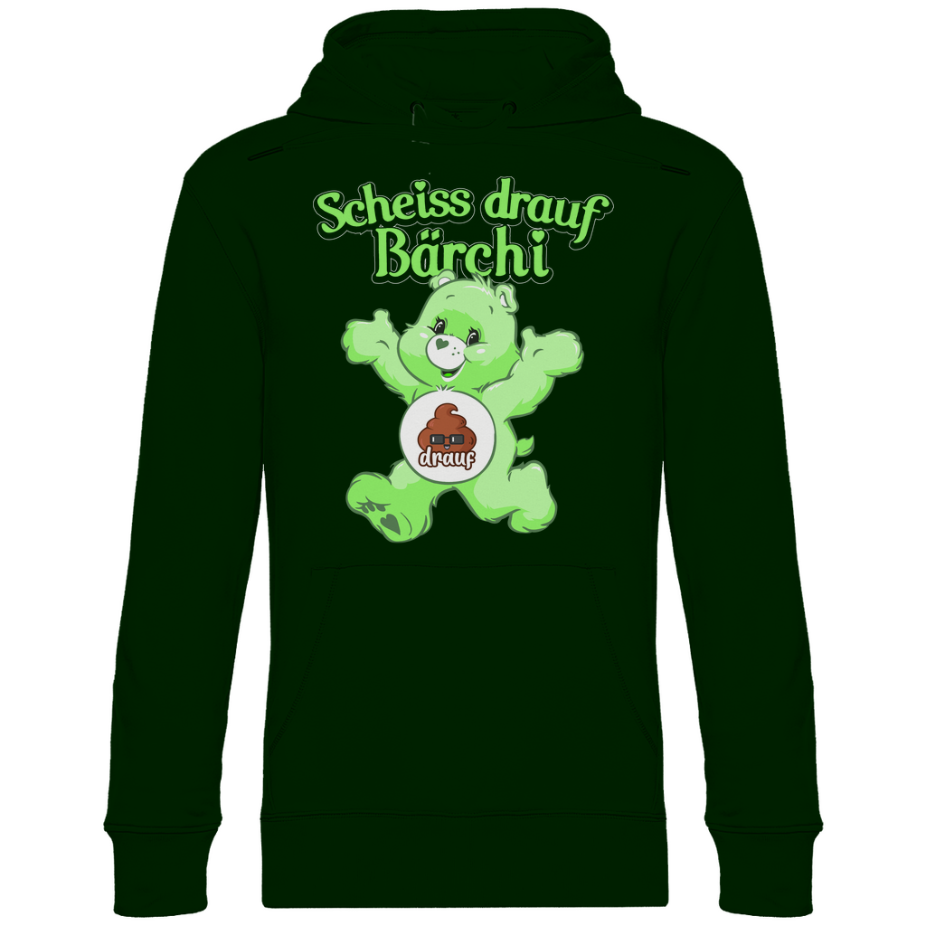 Scheiss drauf Bärchi - Glücksbärchi - Unisex Hoodie Forest Green