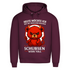 Heute möchte ich was mit Menschen machen Schubsen wäre toll Herren Premium Bio Hoodie Burgundy