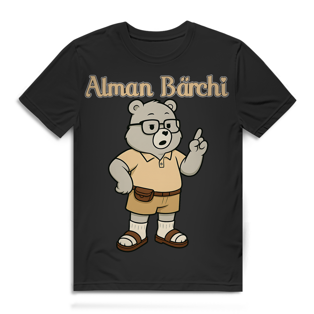 Alman Bärchi - Glücksbärchi - Herren Premium Bio T-Shirt Black